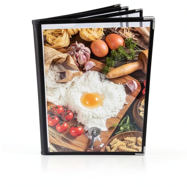 Ruizhihu Menu Covers A4 Size Black Professional Restaurant-4