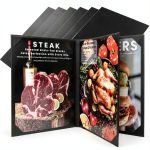 DUPDMKIN PU Leather Menu Covers Restaurant Elegant Design-0
