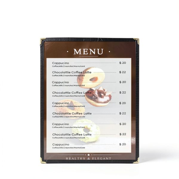 AMGSH Clear PVC Menu Covers Durable Restaurant Use-4