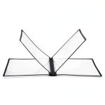 CABAX Menu Cover Leatherette Trim Gold Metal Corners-0