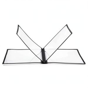 CABAX Menu Cover Leatherette Trim Gold Metal Corners-0