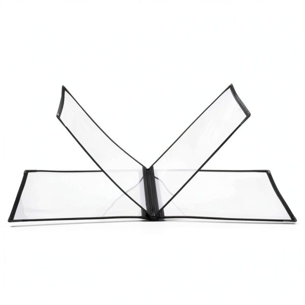 CABAX Menu Cover Leatherette Trim Gold Metal Corners-0