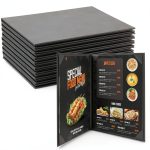 Menu Covers PU Leather Waterproof Restaurant Cafe Menu-0