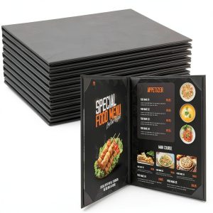 Menu Covers PU Leather Waterproof Restaurant Cafe Menu-0