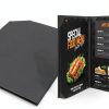 Menu Covers PU Leather Waterproof Restaurant Cafe Menu-2