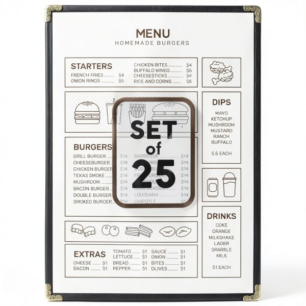 Granatan Menu Covers Durable Plastic Professional Restaurant-0