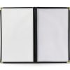 Asgard Menu Covers Black Leatherette Gold Corners Six Pack-5