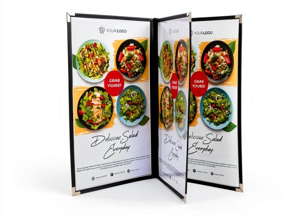 Asgard Menu Covers Triple Page Legal Size Vinyl Restaurant-0