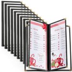 Ziliny PVC Menu Covers 10 Pack Restaurant Cafe Holders-0