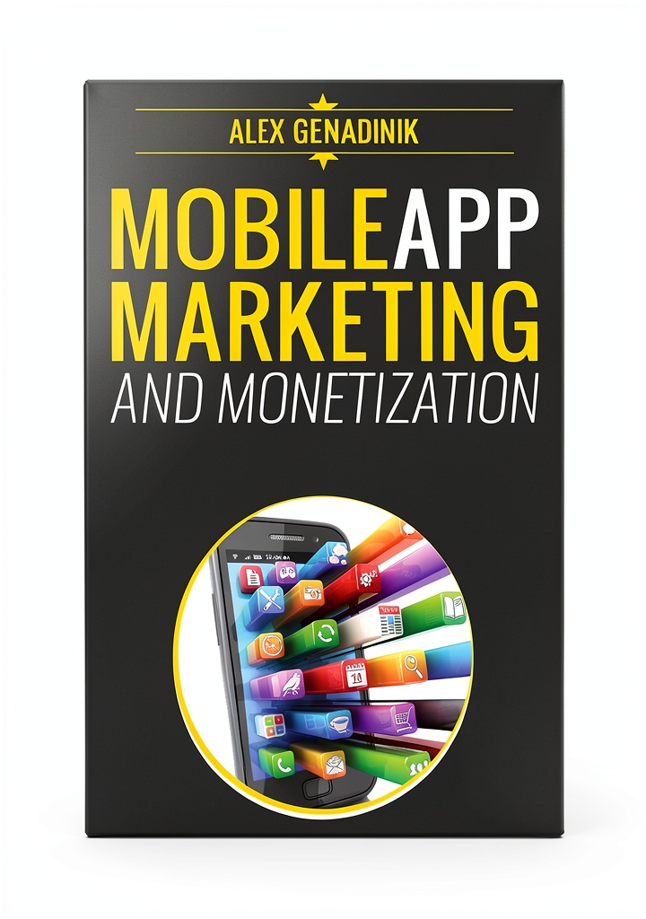 'Mobile App Development Ebook open on tablet device'